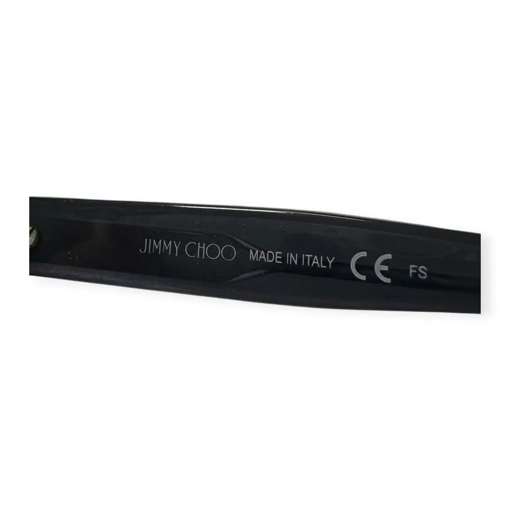 Jimmy Choo JC177 Eyeglasses Cat Eye‎ Dark Gray Silver Glitter Frames 51-17-145mm